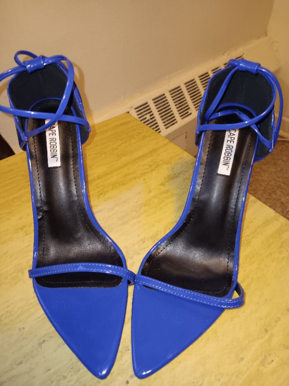 Glossy Blue Pumps